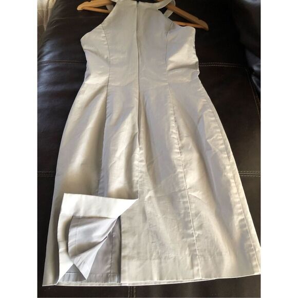 BEBE Light Gray Mini Dress Size 2 - Picture 5 of 12